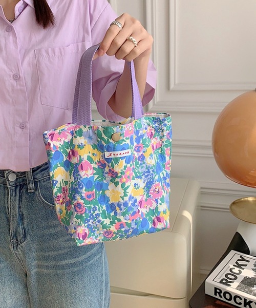 TONE SELECT GOODS(トーンセレクトグッズ)の「LESRIRE/お花ミニトートバッグ(トートバッグ・レディース・C/D/E/F/A/H/J/K/L/M/B/G/I・FREE)」の17枚目の写真