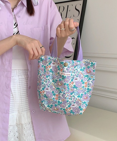 TONE SELECT GOODS(トーンセレクトグッズ)の「LESRIRE/お花ミニトートバッグ(トートバッグ・レディース・C/D/E/F/A/H/J/K/L/M/B/G/I・FREE)」の18枚目の写真