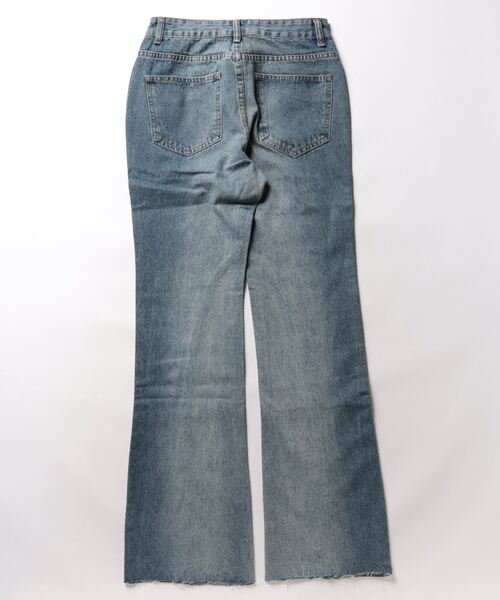 NOWLE（ノウル）の「【NOWLE】スリム ストレート フレア デニムパンツ（デニムパンツ・メンズ・ダークインディゴブルー/ブラック・X-LARGE/MEDIUM/LARGE）」の3枚目の写真