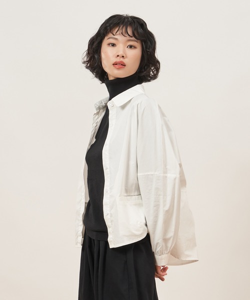 ROCOCO(ロココ)の「着回し力抜群なトレンドシャツ。(シャツ/ブラウス・レディース・ホワイト/ブラック・M~L)」の17枚目の写真