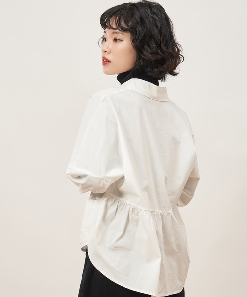 ROCOCO(ロココ)の「着回し力抜群なトレンドシャツ。(シャツ/ブラウス・レディース・ホワイト/ブラック・M~L)」の9枚目の写真