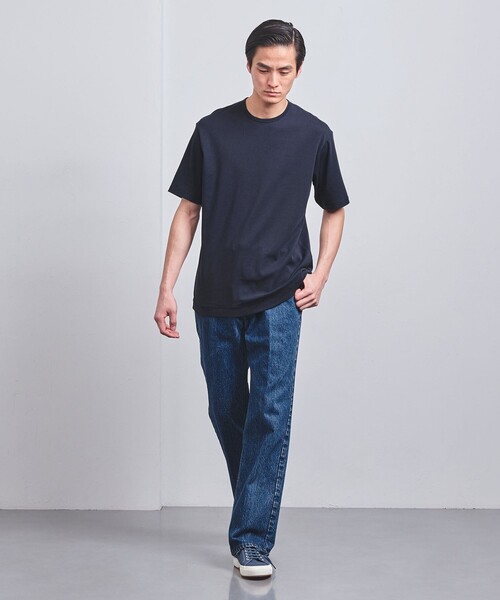 UNITED ARROWS（ユナイテッドアローズ）の「オーガニックコットン ナロ―バインダー Tシャツ（Tシャツ/カットソー・メンズ・ナチュラル/ライトピンク/オリーブ/ホワイト/ダークグレー/ネイビー・L/XL/S/M）」の7枚目の写真