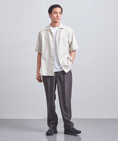 UNITED ARROWS（ユナイテッドアローズ）の「オーガニックコットン ナロ―バインダー Tシャツ（Tシャツ/カットソー・メンズ・ナチュラル/ライトピンク/オリーブ/ホワイト/ダークグレー/ネイビー・L/XL/S/M）」の10枚目の写真