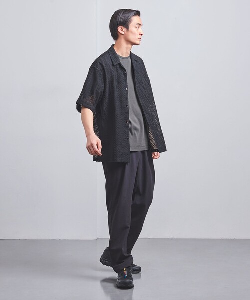 UNITED ARROWS（ユナイテッドアローズ）の「オーガニックコットン ナロ―バインダー Tシャツ（Tシャツ/カットソー・メンズ・ナチュラル/ライトピンク/オリーブ/ホワイト/ダークグレー/ネイビー・L/XL/S/M）」の12枚目の写真