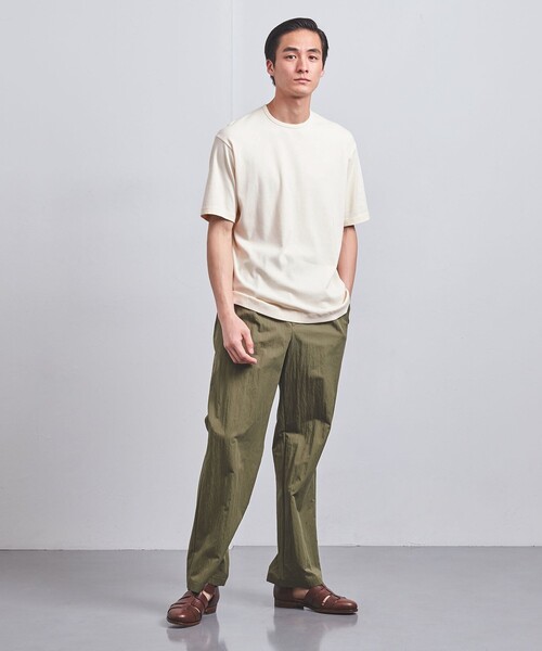 UNITED ARROWS（ユナイテッドアローズ）の「オーガニックコットン ナロ―バインダー Tシャツ（Tシャツ/カットソー・メンズ・ナチュラル/ライトピンク/オリーブ/ホワイト/ダークグレー/ネイビー・L/XL/S/M）」の13枚目の写真