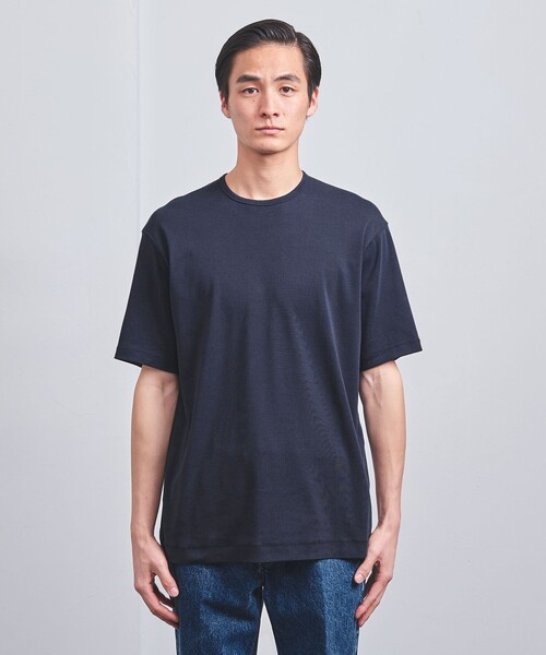 UNITED ARROWS（ユナイテッドアローズ）の「オーガニックコットン ナロ―バインダー Tシャツ（Tシャツ/カットソー・メンズ・ナチュラル/ライトピンク/オリーブ/ホワイト/ダークグレー/ネイビー・L/XL/S/M）」の19枚目の写真