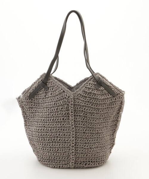 &Bridge(アンドブリッジ)の「cachellier(カシェリエ) 編みトートバッグ(GY)(トートバッグ・レディース・グレー・99)」の1枚目の写真