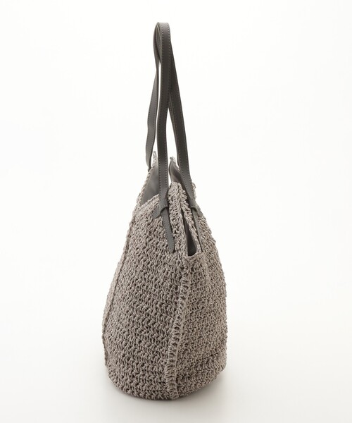 &Bridge(アンドブリッジ)の「cachellier(カシェリエ) 編みトートバッグ(GY)(トートバッグ・レディース・グレー・99)」の3枚目の写真