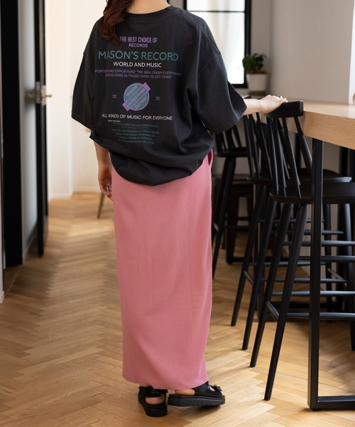 LEPSIM（レプシィム）の「プリントBIG-Tシャツ　111113（Tシャツ/カットソー・レディース・ブルー/杢グレー/チャコールグレー/オフホワイト/ホワイト/チャコール/イエロー・FREE）」の18枚目の写真