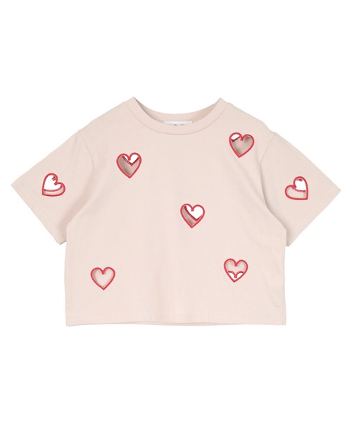 ハート　Heart Tシャツ Lサイズ セール】SITRY Heart Embroidery T-Shirt/別注 オーバーサイズ