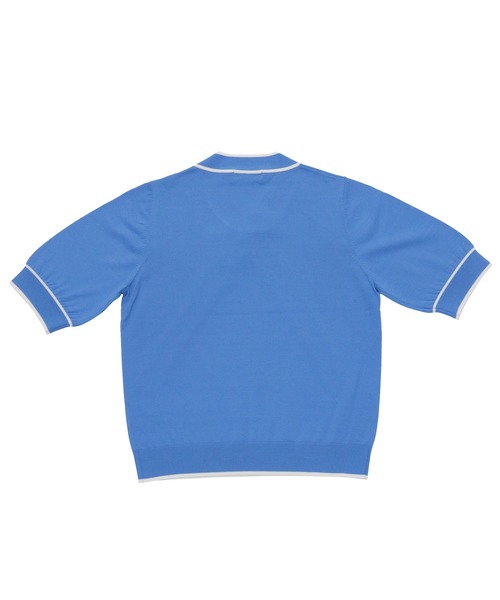 TOKYO SHIRTS(トウキョウシャツ)の「配色ボウタイプルオーバーニット 五分袖(ニット/セーター・レディース・オフホワイト/ブルー・LL/M/L)」の8枚目の写真