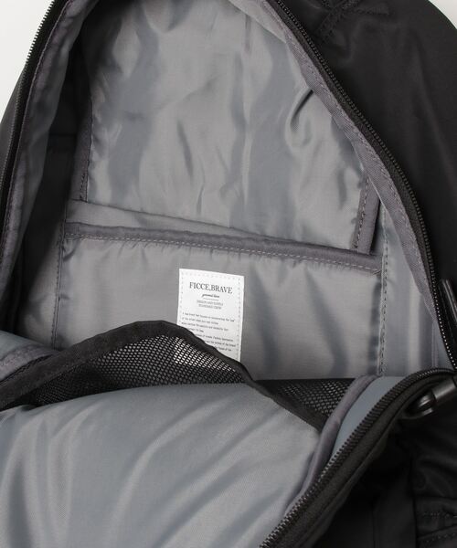 Ficce,Brave（フィセブレイブ）の「【Ficce Brave/フィセブレイブ】 デイパック（バックパック/リュック・メンズ・ブラック・FREE）」の4枚目の写真