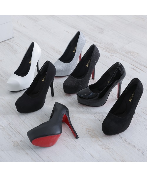 DEMETER（デメテル）の「クッションインソール 厚底 ピンヒール パンプス（パンプス・レディース・シルバー/ブラック系その他/ブラック系その他3/ブラック系その他2/ブラック/ブラック系その他4/ホワイト・S/M/L/LL）」の8枚目の写真