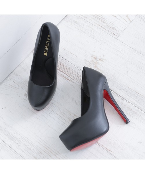 DEMETER（デメテル）の「クッションインソール 厚底 ピンヒール パンプス（パンプス・レディース・シルバー/ブラック系その他/ブラック系その他3/ブラック系その他2/ブラック/ブラック系その他4/ホワイト・S/M/L/LL）」の9枚目の写真