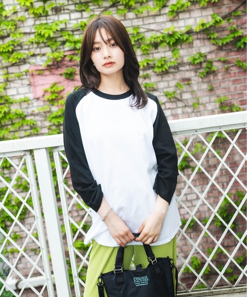 Printstar(プリントスター)の「【Printstar / プリントスター】5.6オンス ヘビーウェイト ベースボールTシャツ(Tシャツ/カットソー・メンズ・杢グレー/ブラック×ホワイト/ホワイト×ブラック/ホワイト/ブラック・XL/L/M)」の1枚目の写真