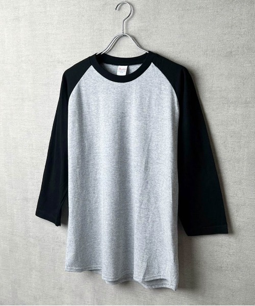 Printstar(プリントスター)の「【Printstar / プリントスター】5.6オンス ヘビーウェイト ベースボールTシャツ(Tシャツ/カットソー・メンズ・杢グレー/ブラック×ホワイト/ホワイト×ブラック/ホワイト/ブラック・XL/L/M)」の5枚目の写真