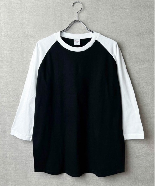 Printstar(プリントスター)の「【Printstar / プリントスター】5.6オンス ヘビーウェイト ベースボールTシャツ(Tシャツ/カットソー・メンズ・杢グレー/ブラック×ホワイト/ホワイト×ブラック/ホワイト/ブラック・XL/L/M)」の6枚目の写真