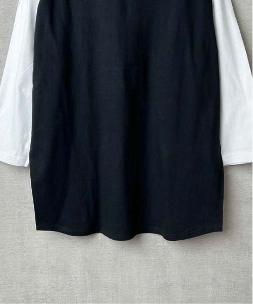 Printstar(プリントスター)の「【Printstar / プリントスター】5.6オンス ヘビーウェイト ベースボールTシャツ(Tシャツ/カットソー・メンズ・杢グレー/ブラック×ホワイト/ホワイト×ブラック/ホワイト/ブラック・XL/L/M)」の8枚目の写真