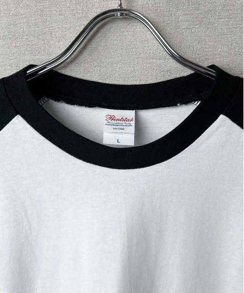 Printstar(プリントスター)の「【Printstar / プリントスター】5.6オンス ヘビーウェイト ベースボールTシャツ(Tシャツ/カットソー・メンズ・杢グレー/ブラック×ホワイト/ホワイト×ブラック/ホワイト/ブラック・XL/L/M)」の17枚目の写真