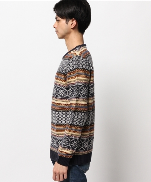 Desigual（デシグアル）の「「Desigual/デシグアル」フェアアイルニット（ニット/セーター・メンズ・ブルー系その他・LARGE/X-LARGE/XX-LARGE/SMALL/MEDIUM）」の3枚目の写真