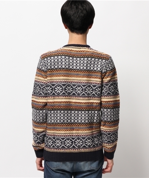 Desigual（デシグアル）の「「Desigual/デシグアル」フェアアイルニット（ニット/セーター・メンズ・ブルー系その他・LARGE/X-LARGE/XX-LARGE/SMALL/MEDIUM）」の4枚目の写真