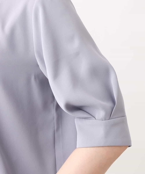 OFUON le MK（オフオンルエムケー）の「フロントタックジョーゼットブラウス/洗える/WEB限定サイズ（Tシャツ/カットソー・レディース・グレイッシュブルー/ホワイト/ピンク/ネイビー・40/38/36）」の16枚目の写真