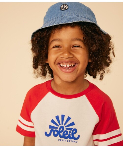 PETIT BATEAU（プチバトー）の「デニムクロシェ（ハット・キッズ・ブルー・12YEAR/8YEAR/4YEAR）」の3枚目の写真