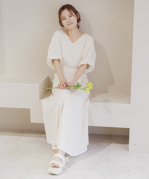大人気新品 mysty woman（ミスティウーマン）の「［追加1］ボリューム ワンピース