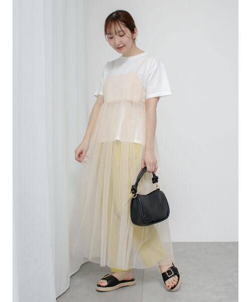 Te chichi TERRASSE(テチチテラス)の「【抗菌防臭】発泡ロゴプリントTシャツ(Tシャツ/カットソー・レディース・ブラック/ブルー/オフホワイト・F)」の11枚目の写真