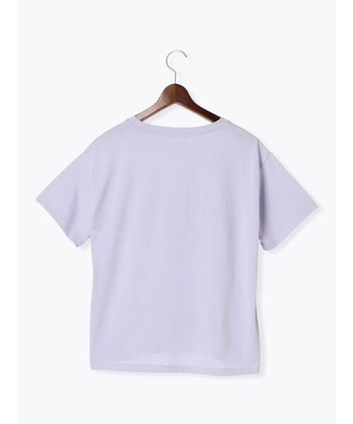 Te chichi TERRASSE(テチチテラス)の「【抗菌防臭】発泡ロゴプリントTシャツ(Tシャツ/カットソー・レディース・ブラック/ブルー/オフホワイト・F)」の17枚目の写真