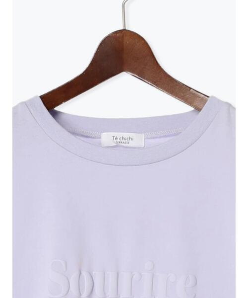 Te chichi TERRASSE(テチチテラス)の「【抗菌防臭】発泡ロゴプリントTシャツ(Tシャツ/カットソー・レディース・ブラック/ブルー/オフホワイト・F)」の18枚目の写真