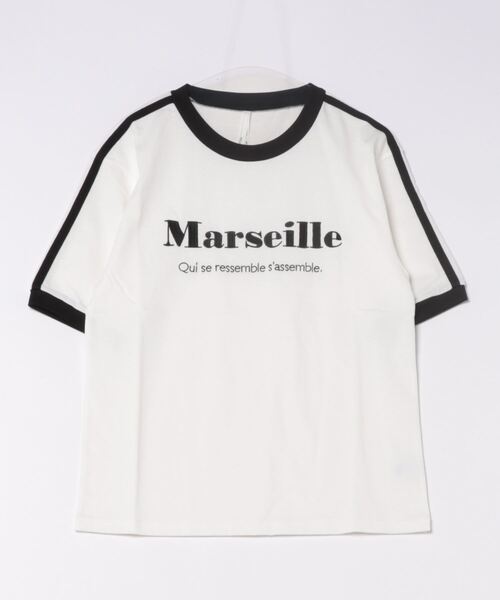 おしゃれスタ(オシャレスタ)の「オーバーサイズ モノトーン 袖ライン フロント刺繍 クルーネック リンガー 半袖Tシャツ/ゲームシャツ【IR】 オーバーサイズ メンズ レディース(Tシャツ/カットソー・メンズ・ブラック系その他2/ホワイト系その他2/ブラック系その他/ホワイト系その他・M/XL/S/L)」の8枚目の写真
