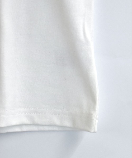 おしゃれスタ(オシャレスタ)の「オーバーサイズ モノトーン 袖ライン フロント刺繍 クルーネック リンガー 半袖Tシャツ/ゲームシャツ【IR】 オーバーサイズ メンズ レディース(Tシャツ/カットソー・メンズ・ブラック系その他2/ホワイト系その他2/ブラック系その他/ホワイト系その他・M/XL/S/L)」の12枚目の写真
