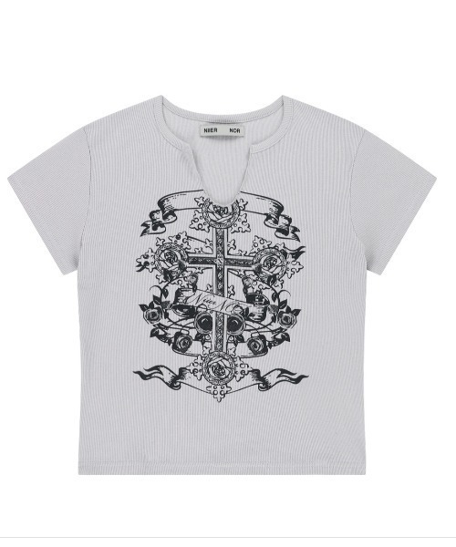 HAVISM★韓国★人気★ I ROSE CROP S/S TEE 半袖Tシャツ 3色 MUSINSA | HAVISM I ROSE CROP S/S TEE(BLACK)