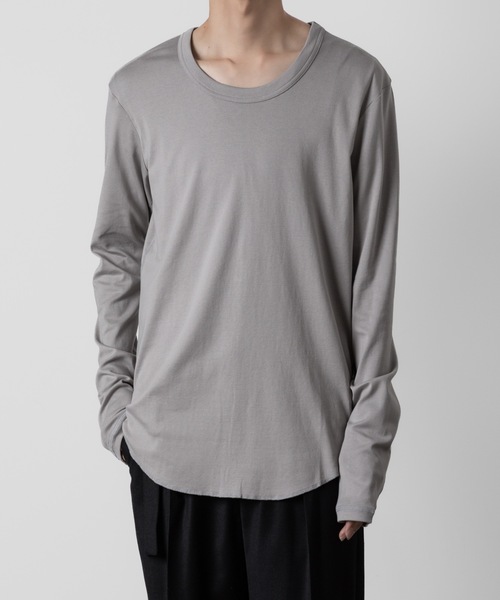 ATTACHMENT（アタッチメント）の「スビンコットン リブO-ネックL/S TEE / SVIN CO RIB O-NECK L/S TEE（Tシャツ/カットソー・メンズ・ブラック/オフホワイト/グレー/ホワイト・1/2/3/4）」の4枚目の写真