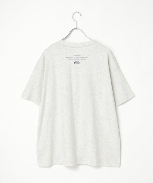 VENCEEXCHANGE(ヴァンスエクスチェンジ)の「PLAUSIBLE ピグメントTシャツ(Tシャツ/カットソー・レディース・オフホワイト/チャコールグレー/ライトグレー・FREE)」の14枚目の写真