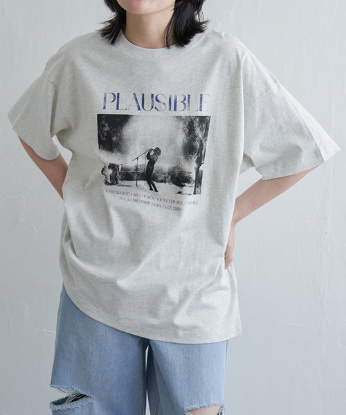 セール】PLAUSIBLE ピグメントTシャツ（Tシャツ/カットソー
