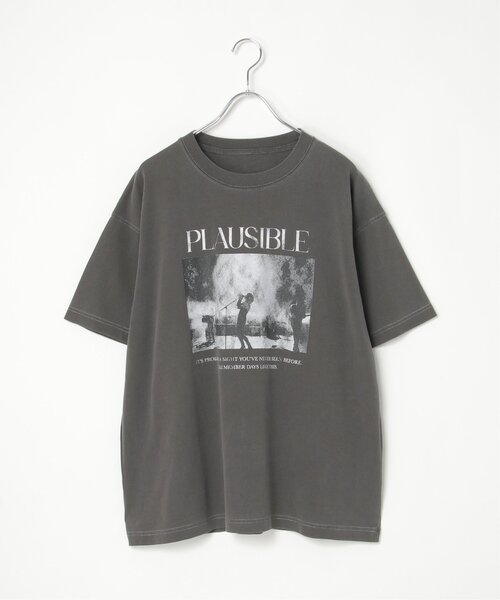 VENCEEXCHANGE(ヴァンスエクスチェンジ)の「PLAUSIBLE ピグメントTシャツ(Tシャツ/カットソー・レディース・オフホワイト/チャコールグレー/ライトグレー・FREE)」の13枚目の写真