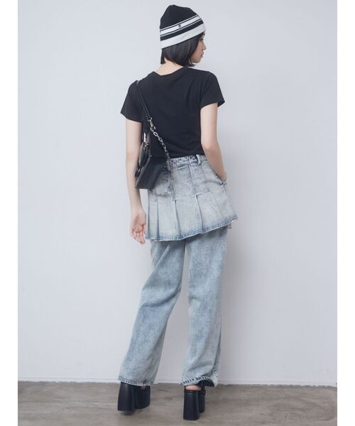 EMODA（エモダ）の「プリーツデニムスカート（デニムスカート