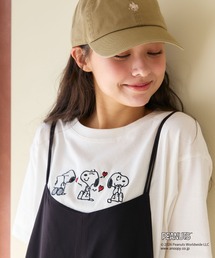 Days（デイズ）の「【PEANUTS/ピーナッツ】SNOOPY/スヌーピー3パターンフロントデザイン刺繍Tシャツ（2026SS）（Tシャツ/カットソー）」