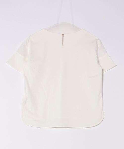 MISCH MASCH（ミッシュマッシュ）の「■2024春夏新作■シアーフレア袖Tシャツ/MM428204（Tシャツ/カットソー・レディース・ブルー/ピンク/ホワイト/ブラック・ﾌﾘ-）」の5枚目の写真