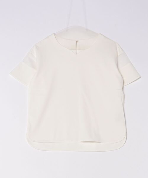 MISCH MASCH（ミッシュマッシュ）の「■2024春夏新作■シアーフレア袖Tシャツ/MM428204（Tシャツ/カットソー・レディース・ブルー/ピンク/ホワイト/ブラック・ﾌﾘ-）」の9枚目の写真