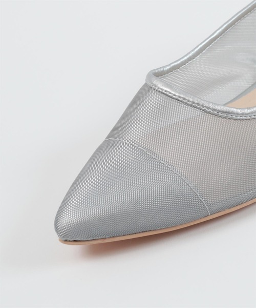 UR'S（ユアーズ）の「ポインテッドトゥメッシュパンプス（パンプス・レディース・ブラック/シルバー/アイボリー・M/L/LL/S）」の5枚目の写真