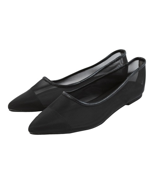 UR'S（ユアーズ）の「ポインテッドトゥメッシュパンプス（パンプス・レディース・ブラック/シルバー/アイボリー・M/L/LL/S）」の4枚目の写真