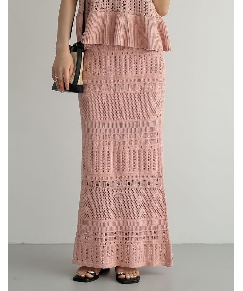 セール】[2024 SUMMER COLLECTION][低身長サイズ有]かぎ針編み