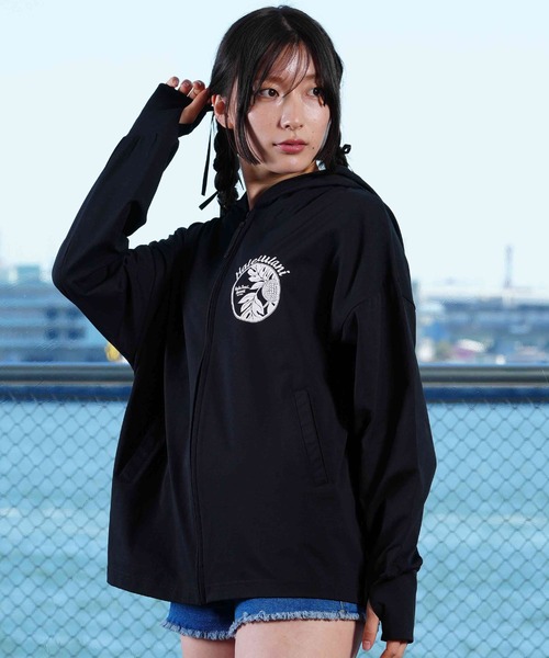 みたらし☆LANVIN ブラック 手編み風サーモキャップ　日本製　ブラック Hula Lani（フララニ）の「【ムラサキスポーツ限定】HULALANI/フララニ