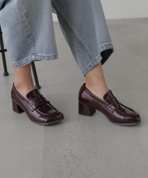 FREE'S MART(フリーズマート)の「◆ヒールローファー(ローファー・レディース・ブラック/ブラウン・SMALL/MEDIUM)」の15枚目の写真