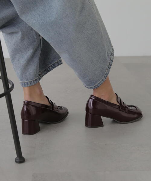 FREE'S MART(フリーズマート)の「◆ヒールローファー(ローファー・レディース・ブラック/ブラウン・SMALL/MEDIUM)」の16枚目の写真