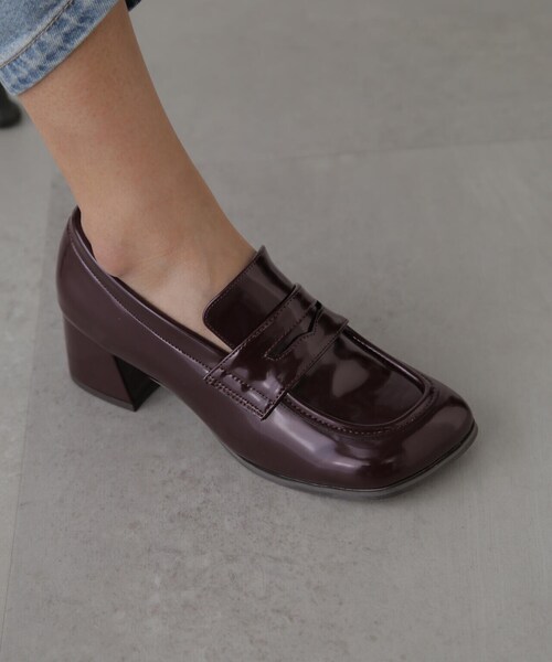 FREE'S MART(フリーズマート)の「◆ヒールローファー(ローファー・レディース・ブラック/ブラウン・SMALL/MEDIUM)」の17枚目の写真