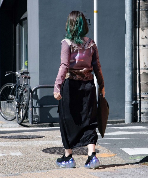 MM6 Maison Margiela(エムエムシックス メゾン マルジェラ)の「MM6 MAISON MARGIELA Long Skirt S52MI0008(スカート・レディース・ブラック・38)」の5枚目の写真